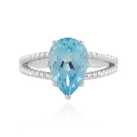 Anello in argento con Topazio Blu Cielo