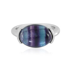 Anello in argento con Fluorite Bicolore