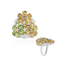 Anello in argento con Citrino