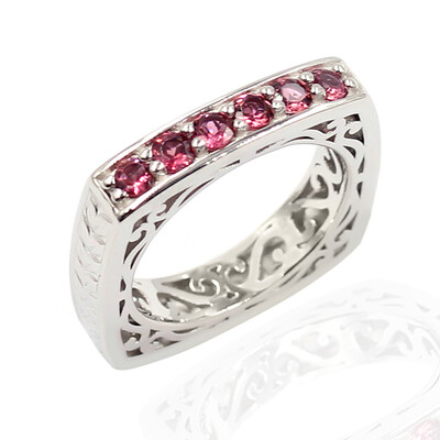 Anello in argento con Tormalina Rosa (Dallas Prince Designs)