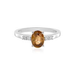 Anello in argento con Zircone Champagne
