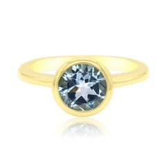 Anello in argento con Topazio Blu Cielo