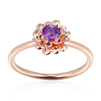 Anello in argento con Ametista Zambiana