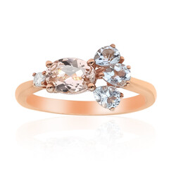 Anello in oro con Morganite AAA