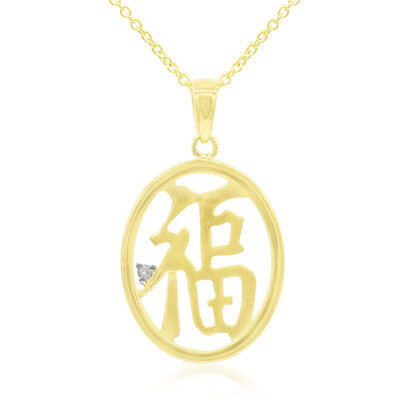 Collana in argento con Topazio Bianco - Felicità
