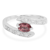 Anello in argento con Granato Malaya