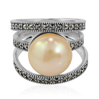 Anello in argento con Perla di Acqua Dolce (TPC)