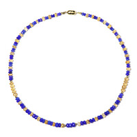 Collana in argento con Opale Blu dell'Etiopia (Riya)