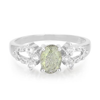 Anello in argento con Labradorite