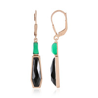 Orecchini in argento con Spinello Nero (KM by Juwelo)