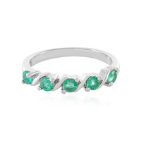 Anello in argento con Smeraldo Zambia