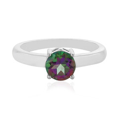 Anello in argento con Topazio Mistico