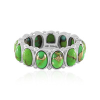 Anello in argento con Turchese Kingman Mohave Verde