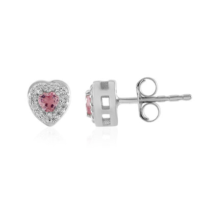 Orecchini in argento con Tormalina Rosa Nigeriana