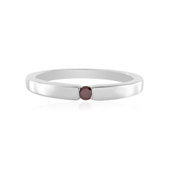 Anello in argento con Diamante Porpora I2