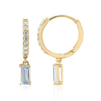 Orecchini in argento con Topazio Blu Cielo