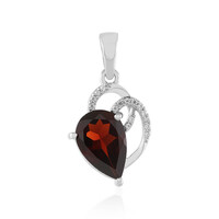 Ciondolo in argento con Granato Mozambico