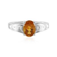 Anello in argento con Citrino Madeira