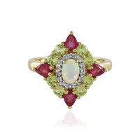 Anello in argento con Opale di Welo