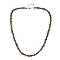 Collana in argento con Unakite