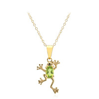 Collana in argento con Peridoto della Birmania