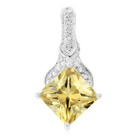 Ciondolo in argento con Quarzo Champagne