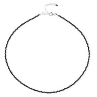 Collana in argento con Spinello Nero