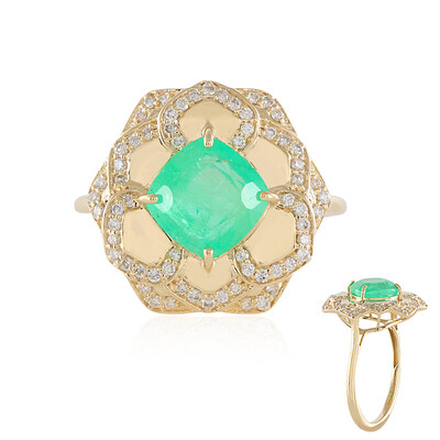 Anello in oro con Smeraldo Colombiano (AMAYANI)