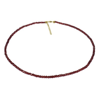 Collana in argento con Granato d’India
