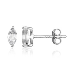 Orecchini in argento con Topazio Bianco