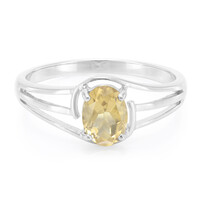Anello in argento con Quarzo Champagne