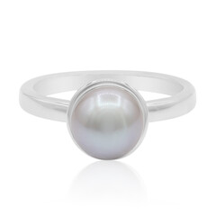 Anello in argento con Perla di Acqua Dolce
