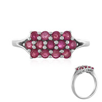 Anello in argento con Rubino del Madagascar