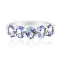Anello in argento con Tanzanite (non riscaldata)