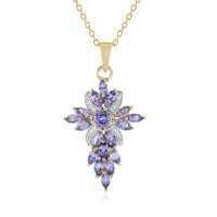 Collana in argento con Tanzanite