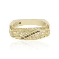 Anello in oro con Diamante Champagne I2 (Ornaments by de Melo)