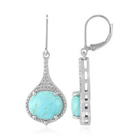 Orecchini in argento con Turchese Kingman Mohave Blu