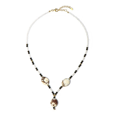 Collana in argento con Crisoprasio Limone