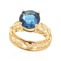 Anello in oro con Topazio Blu Londra (de Melo)