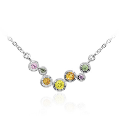 Collana in argento con Zaffiro Giallo