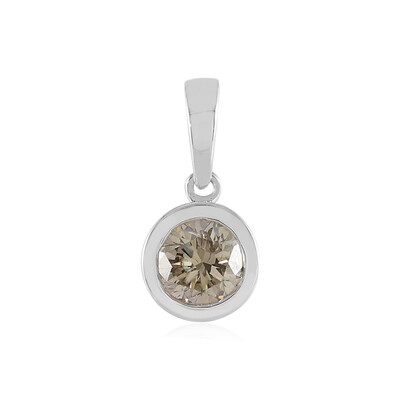 Ciondolo in platino con Diamante Champagne I2