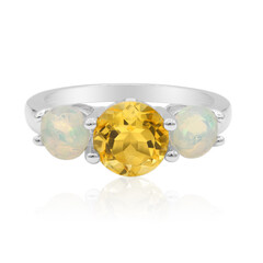 Anello in argento con Citrino