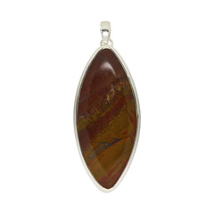 Ciondolo in argento con Agata di Red Moss