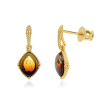 Orecchini in argento con Ambra Baltica
