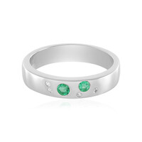 Anello in argento con Smeraldo Etiope