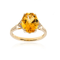 Anello in oro con Citrino