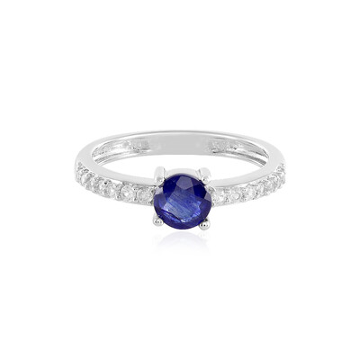 Anello in argento con Zaffiro Blu del Madagascar