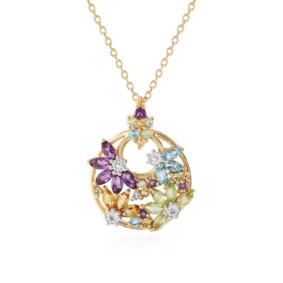 Collana in argento con Ametista Zambiana