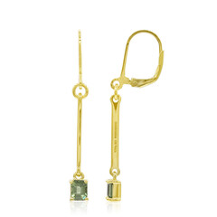 Orecchini in argento con Zaffiro Verde