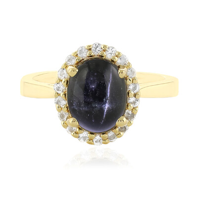 Anello in argento con Diopside Stellato d'India